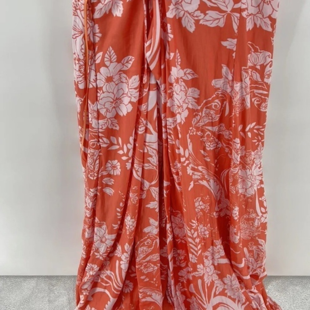 Free People Ashley Dress color is Coral - Picture 6 of 7